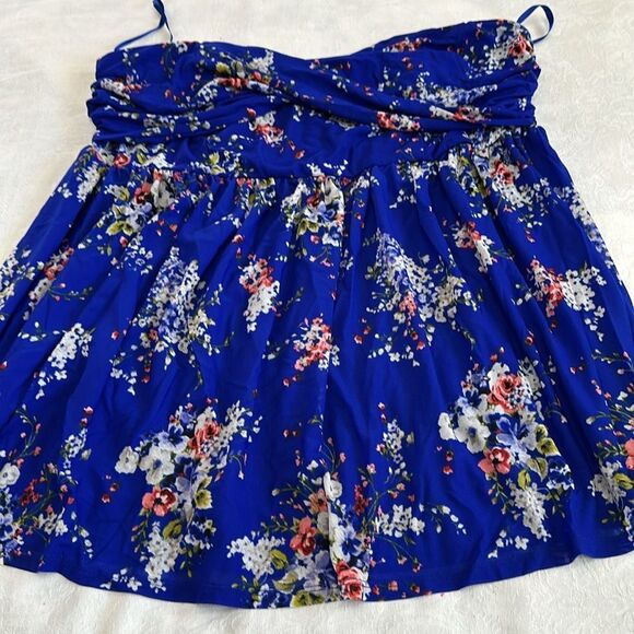 Torrid Blue Ruched Bustier Camisole - Picture 2 of 12